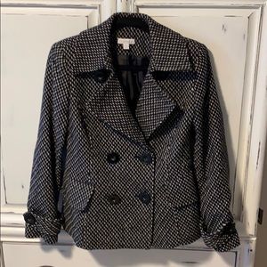 EUC Charter Club Double Breasted Pea Coat